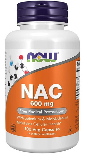 Imagen 1 de 2 de Nac N-acetil-cisteína Normaliza Proteje Sistema Inmune 100