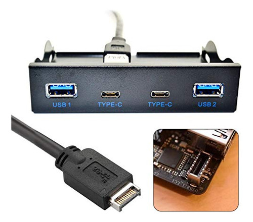 Jser Usb 3.1 Front Panel Header 19pin A Usb-c Y Usb 3.0 Hub