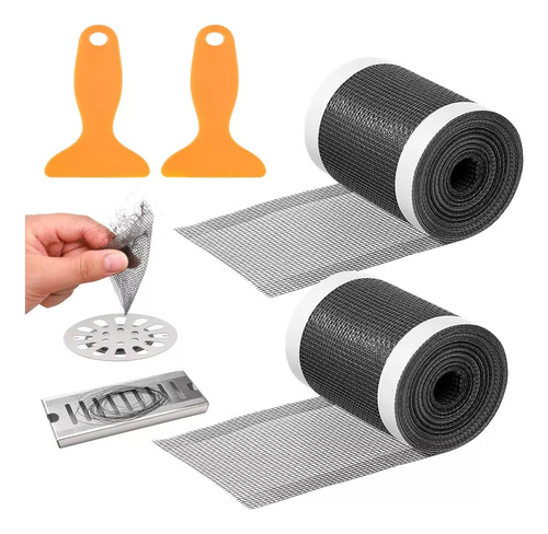 2 × Filtro De Drenaje Del Colector De Pegatinas De Malla