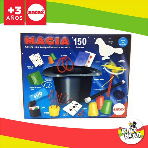 Imagen 4 de 5 de Juego De Magia 150 Trucos Con Galera Original Antex Playking