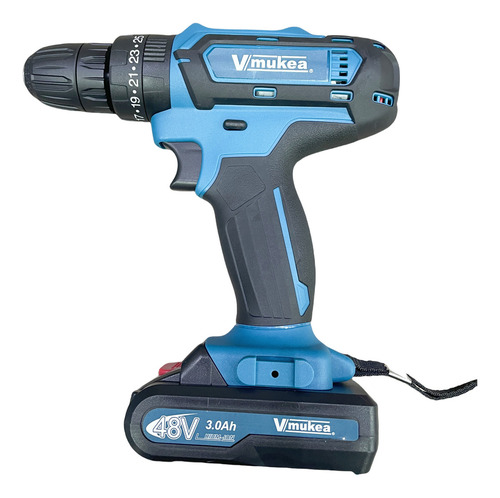 Parafusadeira/furadeira 48v C/ Kit Maleta Com Duas Baterias Cor Azul