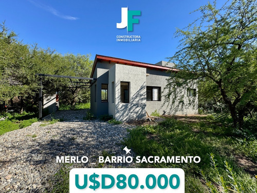 Casa De 2 Dormitorios En Merlo Con Piscina