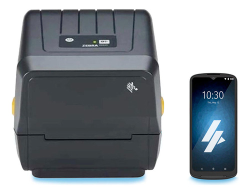 Impressora Zebra Zd220 + Coletor De Dados Tc15 Combo