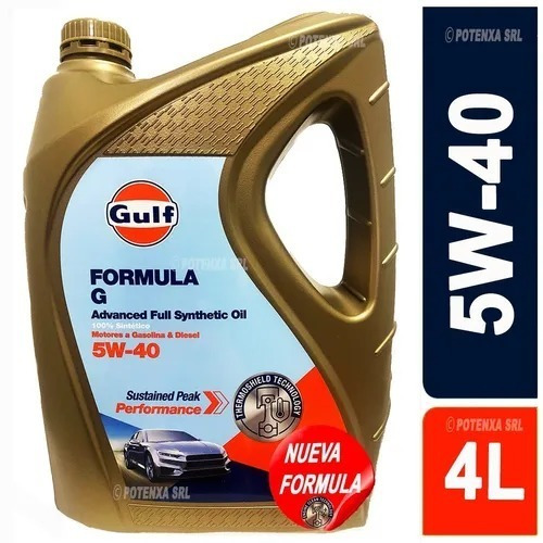 Aceite Gulf Formula G 5w40 Sintetico 4 L Nafta Diesel