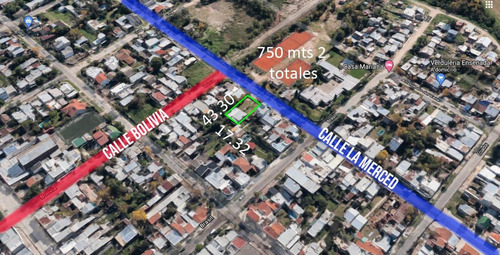 Terreno Venta 17x43 Mts - 750 Mts 2 Totales - Ensenada