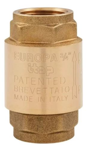 Valvula Check 3/4 Europa 100% Cobre Italiana Garantia Itap