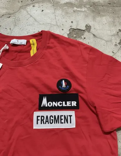 Camiseta Masculina Moncler Original Vermelho Size L | Parcelamento