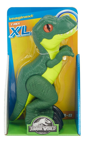 Imaginext T.rex 24.8 X 20 Cm World Figura Xl 3 Años