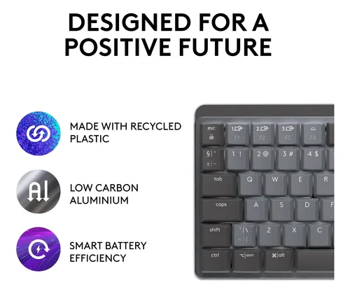 Teclado Logitech Mx Mechanical Mini Inalámbrico Iluminado
