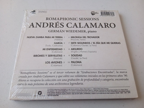 Andres Calamaro · Romaphonic Sessions - Cd Imp Arg Nuevo (Usado)