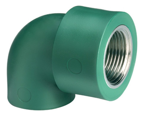 Codo 32 X 1 Rosca Hembra Fusion Verde Tubofusion Acabado Conrosca