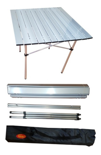 Mesa Plegable De Aluminio - 70 X 70 Cm - Solcito Camping