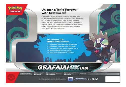 Pokemon Tcg Scarlet & Violet - Grafaiai Ex Box En Inglés
