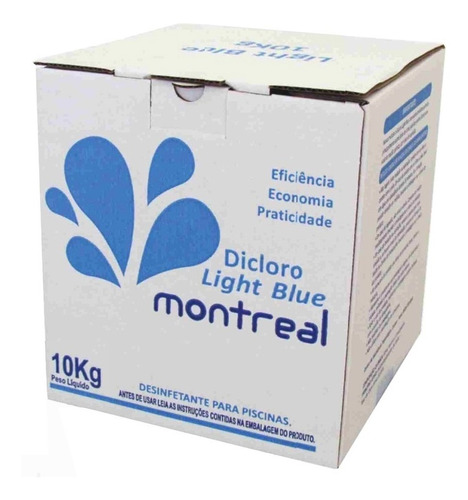 Dicloro Light Blue Cloro Para Piscinas 10 Kg Natação Lazer