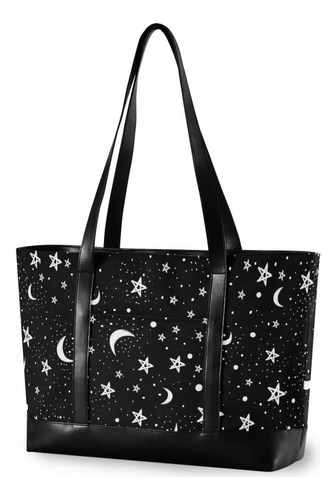 Bolso Tote Para Ordenador Portatil 15,6  Cielo Nocturno Luna