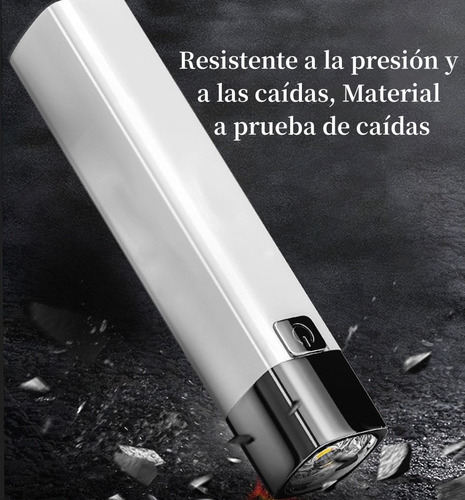 Linterna Led Mini Recargable Usb Con Power Bank Para Camping
