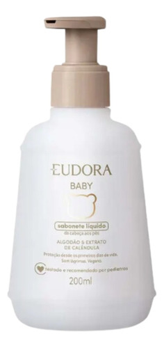 Sabonete Líquido Eudora Baby Algodão E Calêndula - 200ml