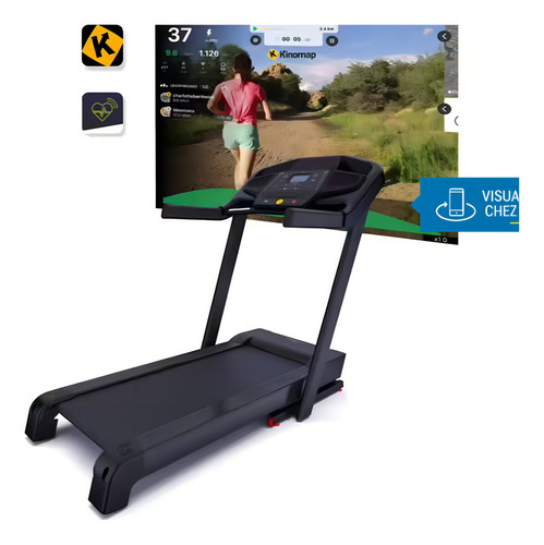 Cinta de correr Domyos T900c, color negro, 220 V