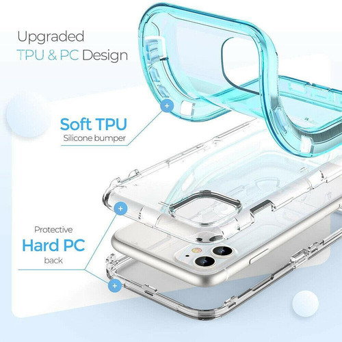 Funda De Protectora Para iPhone Carcasa De Silicona Cristal