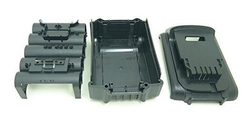 Caja de plástico de reemplazo de batería para DeWalt 20V DCB201 DCB200 18V Partes de la cubierta de la batería de iones de litio DCB204 DCB203 