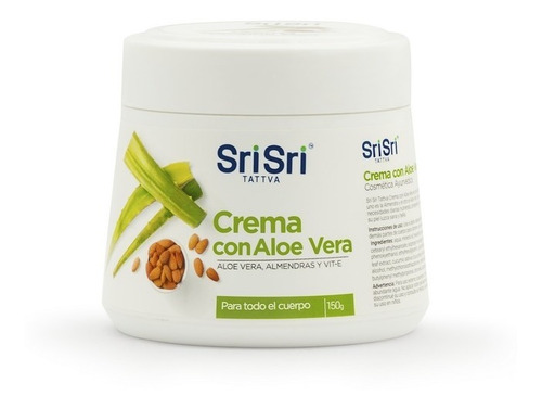 Sri Sri Crema Coporal Con Aloe Vera Alemndras Y Vit E 150 Gr