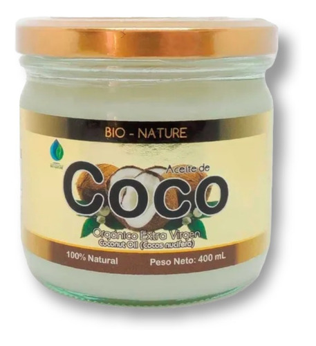 Aceite De Coco Orgánico 400ml - mL a $110