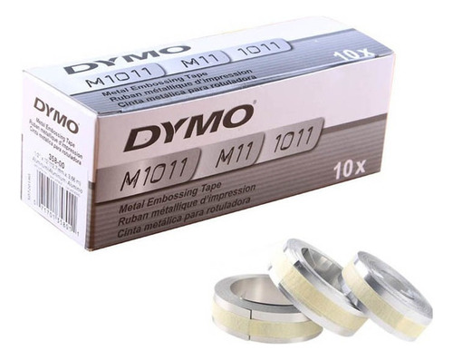 10pc Compatible Dymo 3d Metal Embosing 35800 Etiqueta Para M