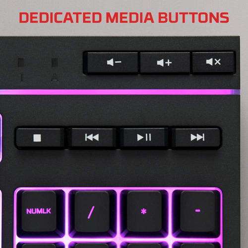 Hyperx Alloy Core Rgb - Teclado De Juego De Membrana, Cómoda