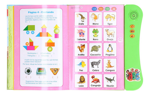 Libro De Sonidos Para Aprender Español, Lenguaje Electrónico