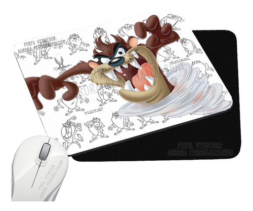 Pad Mouse Rectangular Looney Tunes Demonio De Tazmania