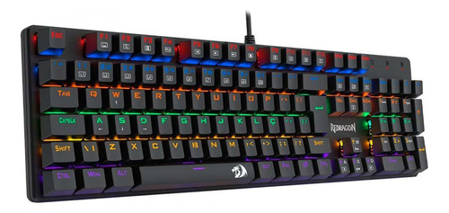 Teclado Mecânico Rgb Redragon Valheim Switch Marrom K608-r
