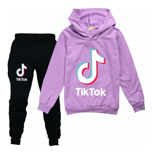 Suéter Tik Tok Casual Pantalón Traje Primavera Y Otoño