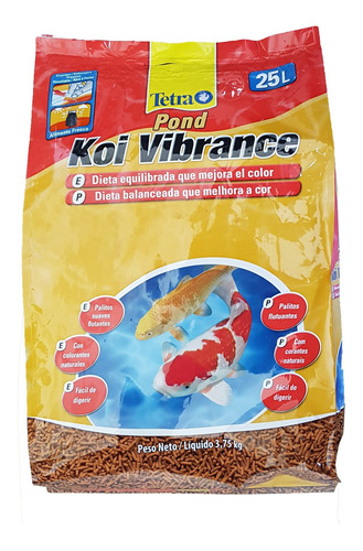 Alimento Peces Tetra Pond Koi Vibrance 3,75kg Carpas Cuotas