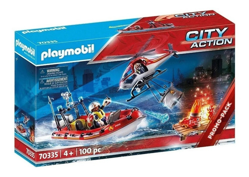 Playmobil 70335 City Action Bomberos Mision Rescate Original