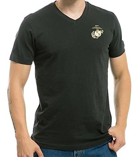 Rapiddominance Marines - Camiseta Militar Con Cuello En V, C