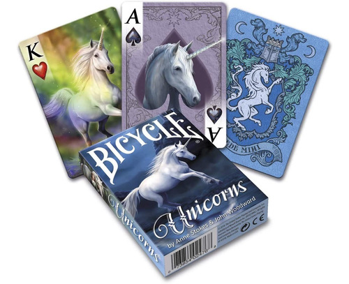 Bicicleta Anne Stokes Unicornios Jugando A Las Cartas