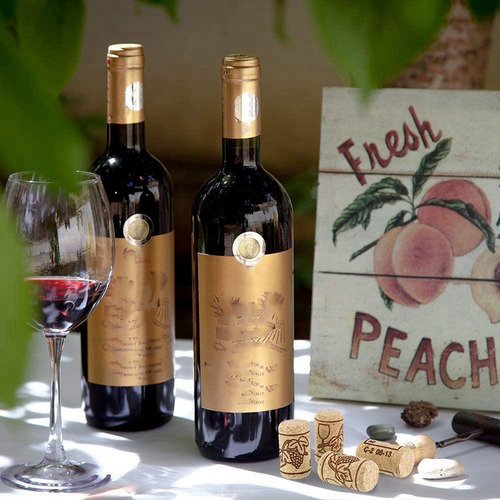 10 Corchos De Vino, Corcho De Madera Para Botellas De Vino,