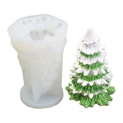 Moldes De Silicona Para Velas De Árboles De Navidad 3d, Para