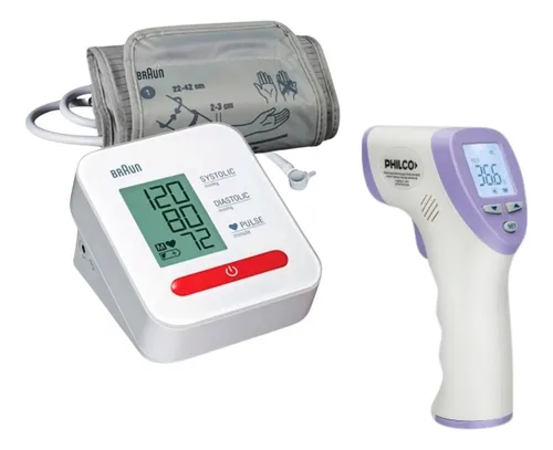 Combo Braun Tensiómetro Brazo 5000 + Termómetro Infrarrojo