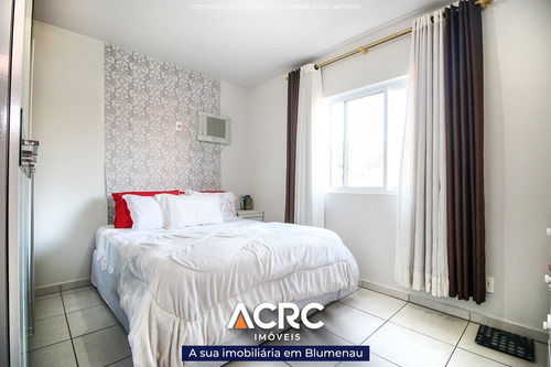 Imagem 6 de 20 de Acrc Imóveis - Amplo Apartamento Semimobiliado Com Ar Condicionado Para Venda No Bairro Badenfurt - Ap03899 - 68658211