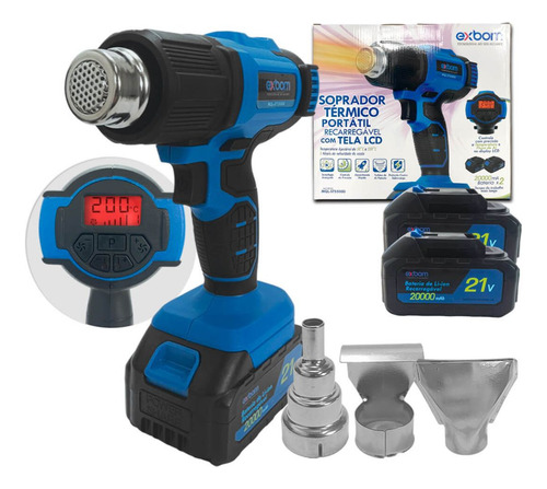 Soprador Térmico Profissional Display 5 Ajuste De Velocidade