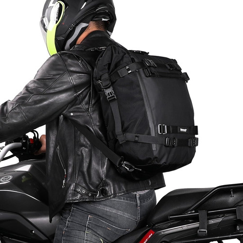 Imagen 3 de 10 de Mochila Maleta Impermeable Moto 30 Litros Modular