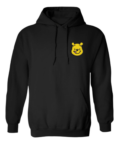 Sudadera Bordado Algodon  Winnie Pooh Osito Rostro Miel