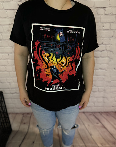 Playera Eddie Munson Stranger Things Generica Grande Negra (Usado)
