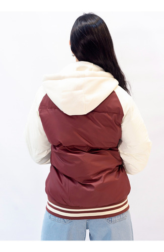 Campera Mujer Universitaria Puffer Impermeable Abrigo