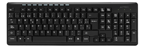 Teclado Acteck Ac-913973 Inalambrico Multimedia Negro