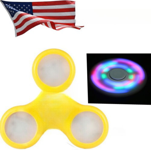 20pcs Led Luz Mano Spinner Fidget Tri-spinner Dedo Giro Edc 