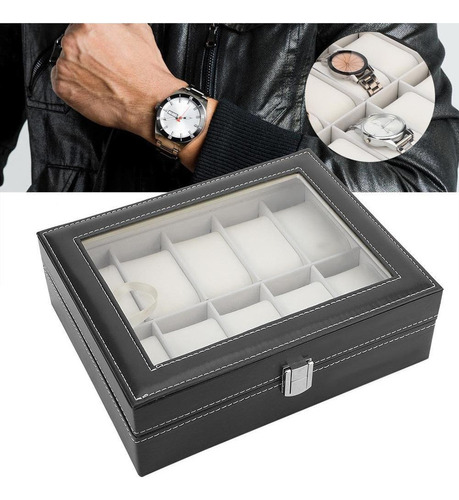 10 Ranuras For Joyas, Caja De Reloj, Reloj For Guardar.