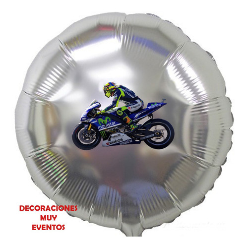 Globo Moto Motoquero Motocross Carrera  Aplicación Impresa 
