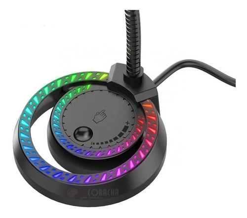 Imagen 4 de 9 de Microfono Gamer Usb Rgb Muteo Regulacion Vol Chat Pc Stream